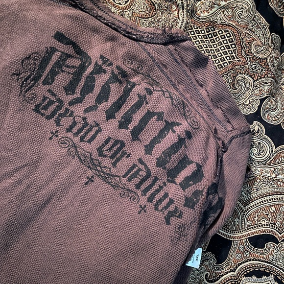 Men’s Affliction long sleeve reversible tee shirt size xxl - Picture 5 of 6